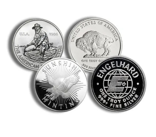 1 oz .999 Fine Silver Round - Secondary Market - Varied Mints/Brands