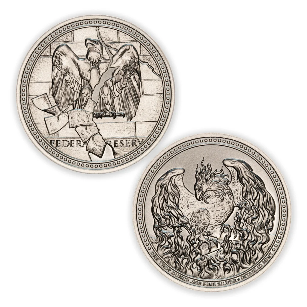 TYPE V - FIAT DECAY SERIES - PHOENIX RISING – 1 TROY OUNCE – 39MM