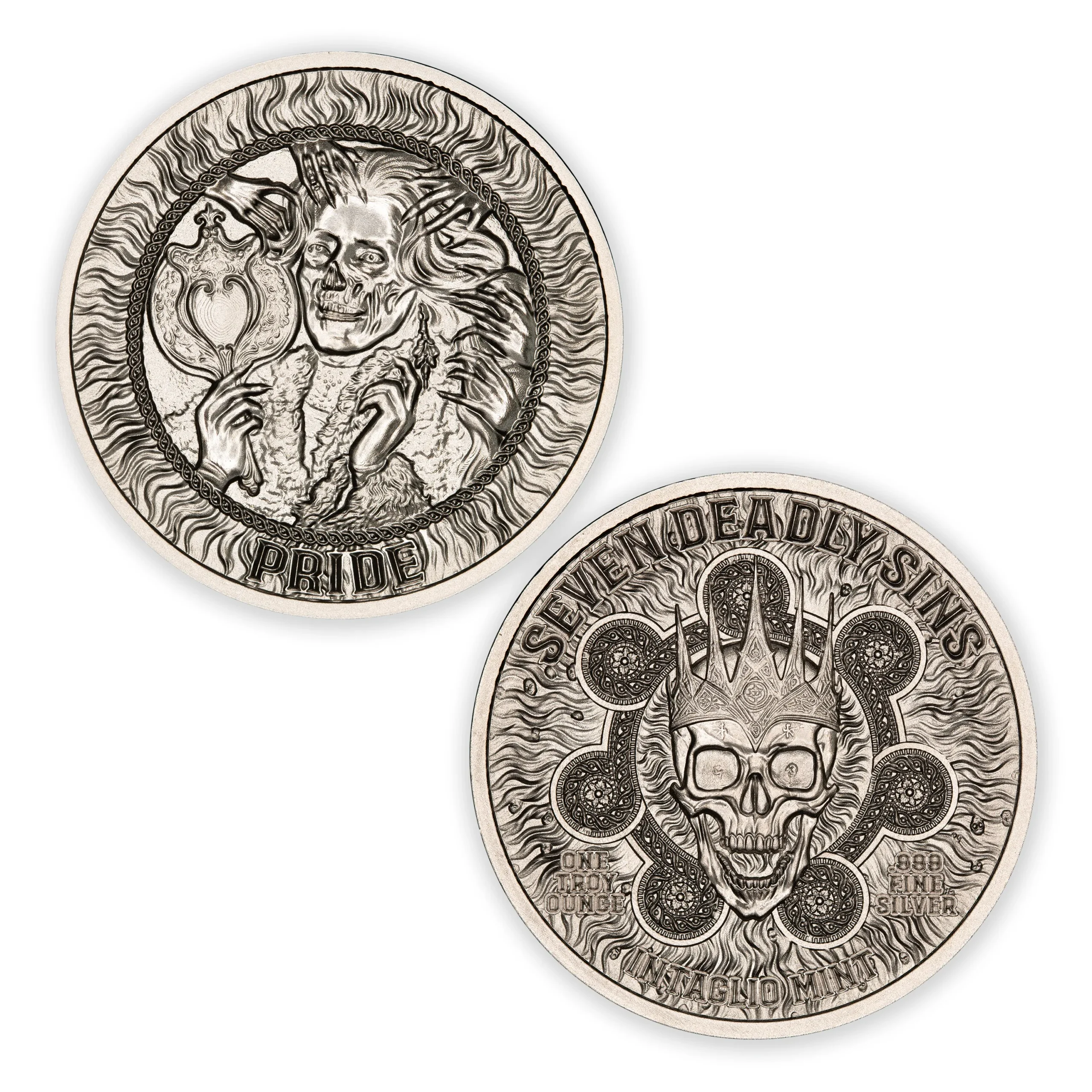 SEVEN DEADLY SINS - PRIDE – 1 TROY OUNCE – 39MM - Image 1