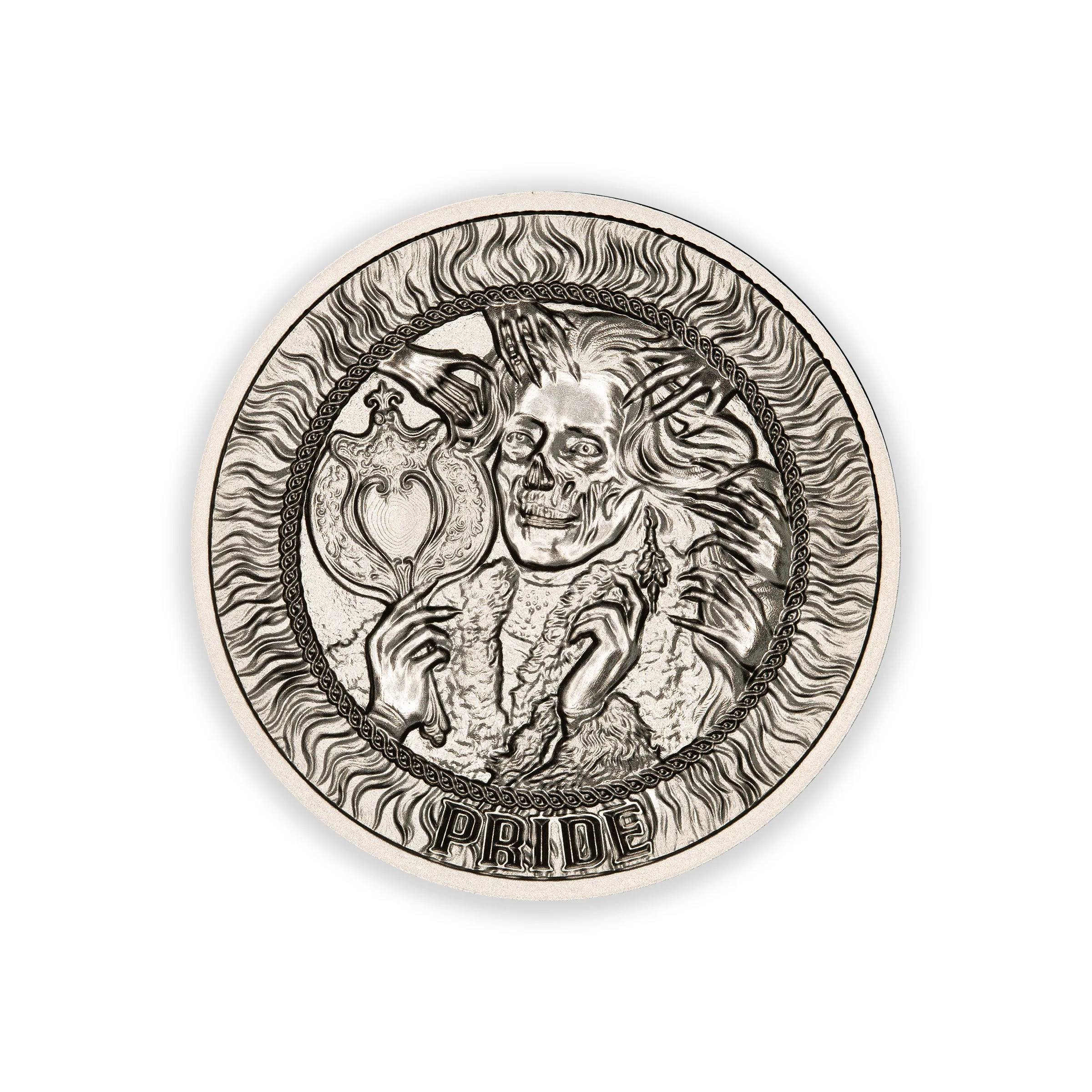 SEVEN DEADLY SINS - PRIDE – 1 TROY OUNCE – 39MM - Image 2