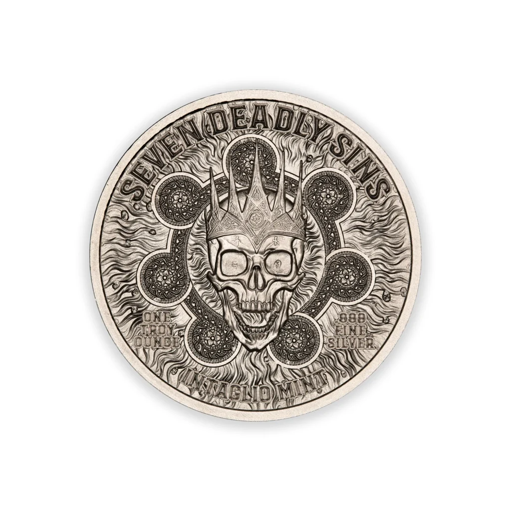 SEVEN DEADLY SINS - PRIDE – 1 TROY OUNCE – 39MM