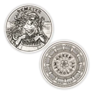 GREEK MYTHOLOGY SERIES - DEMETER - 1 TROY OUNCE - 39MM