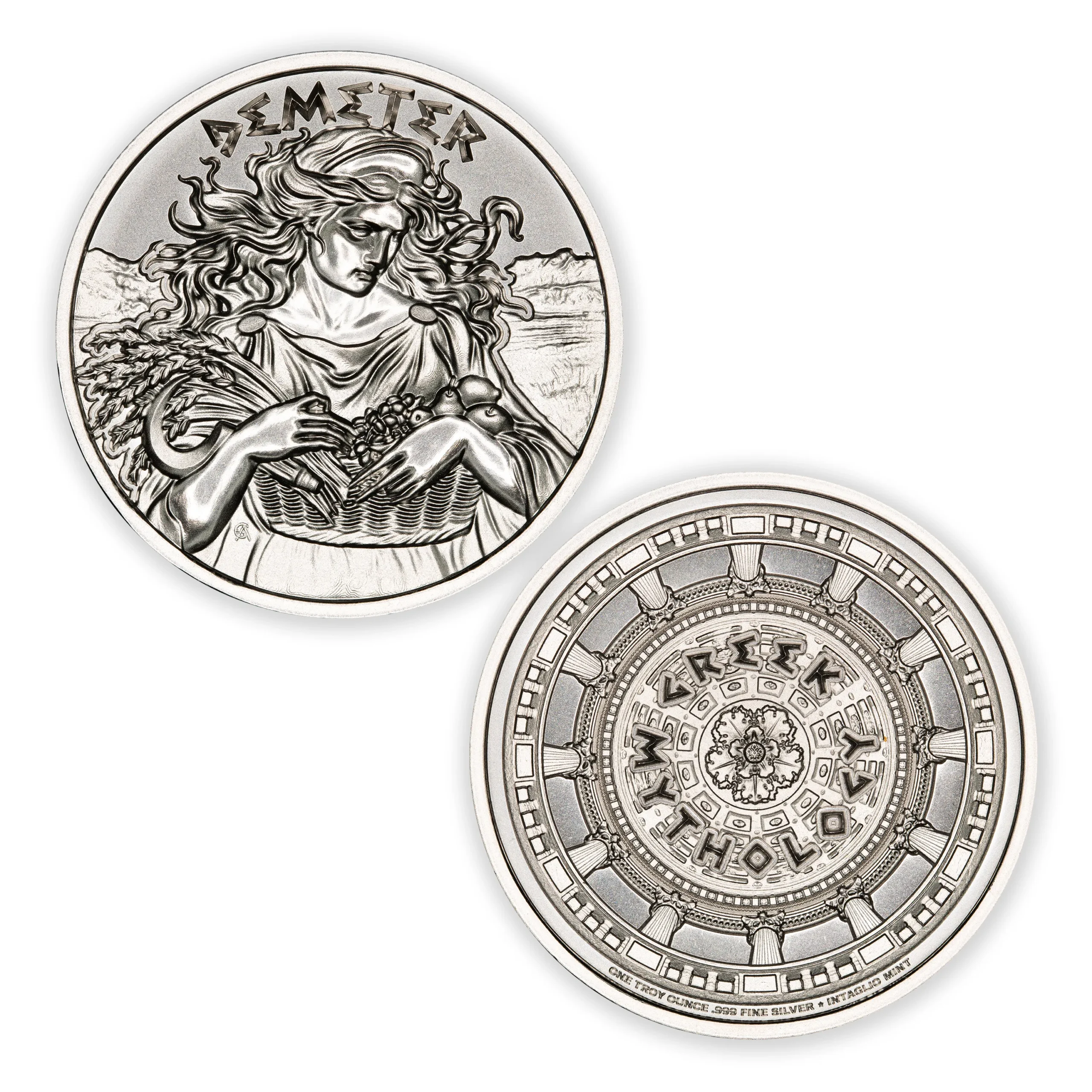 GREEK MYTHOLOGY SERIES - DEMETER - 1 TROY OUNCE - 39MM - Image 1