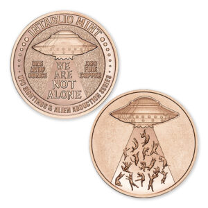 UFO SIGHTINGS & ALIEN ABDUCTION SERIES - CAT ABDUCTION - 1OZ - 39MM