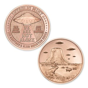 UFO SIGHTINGS & ALIEN ABDUCTION SERIES - DEVILS TOWER - 1OZ - 39MM