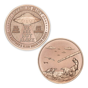 UFO SIGHTINGS & ALIEN ABDUCTION SERIES - DINOSAURS - 1OZ - 39MM