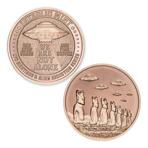 UFO SIGHTINGS & ALIEN ABDUCTION SERIES - EASTER ISLAND - 1OZ - 39MM
