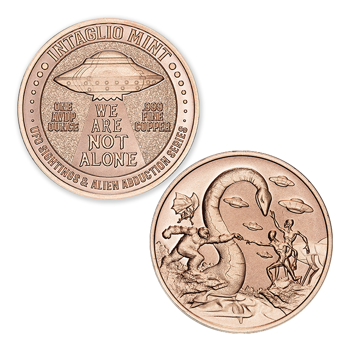 UFO SIGHTINGS & ALIEN ABDUCTION SERIES - FIRST CONTACT - 1OZ - 39MM - Image 1