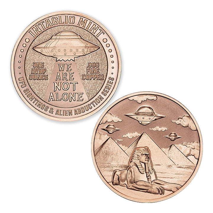 UFO SIGHTINGS & ALIEN ABDUCTION SERIES - PYRAMIDS - 1OZ - 39MM - Image 1