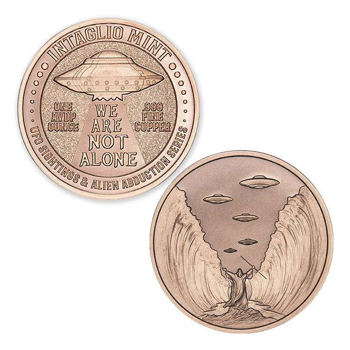 UFO SIGHTINGS & ALIEN ABDUCTION SERIES - RED SEA - 1OZ - 39MM - Image 1