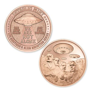 UFO SIGHTINGS & ALIEN ABDUCTION SERIES - MOUNT RUSHMORE - 1OZ - 39MM