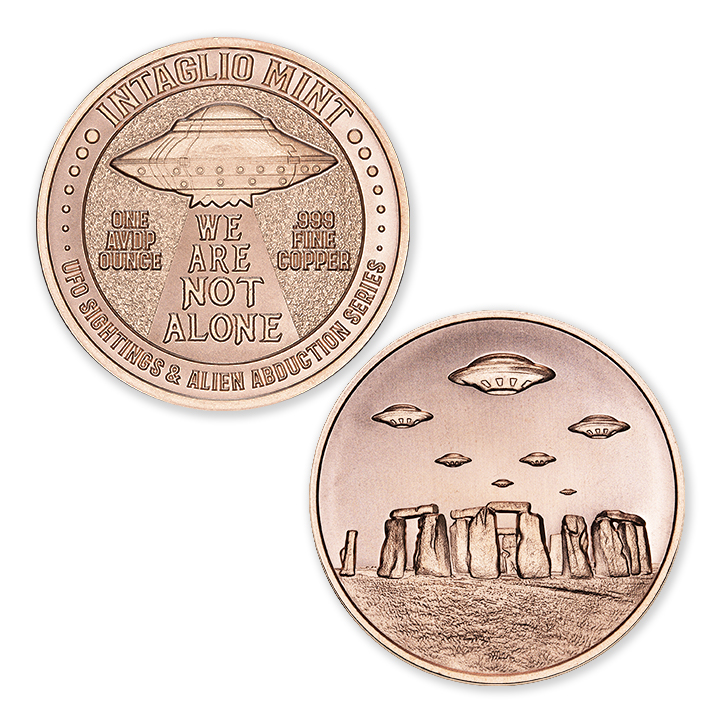 UFO SIGHTINGS & ALIEN ABDUCTION SERIES - STONEHENGE - 1OZ - 39MM - Image 1
