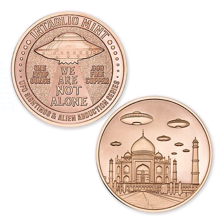 UFO SIGHTINGS & ALIEN ABDUCTION SERIES - TAJ MAHAL - 1OZ - 39MM - Image 1