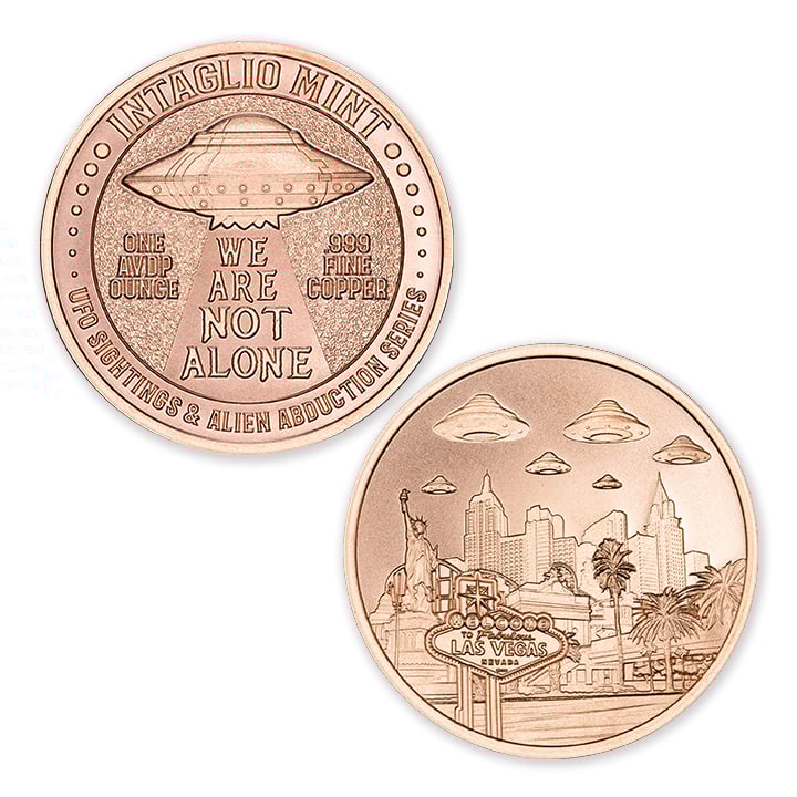UFO SIGHTINGS & ALIEN ABDUCTION SERIES - LAS VEGAS - 1OZ - 39MM - Image 1
