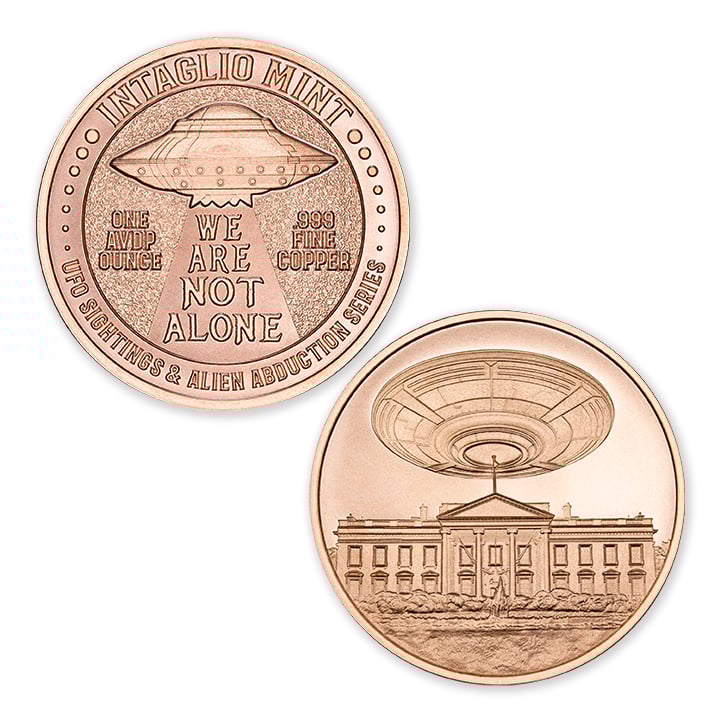 UFO SIGHTINGS & ALIEN ABDUCTION SERIES - WHITE HOUSE - 1OZ - 39MM - Image 1