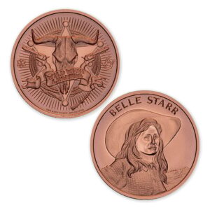 WILD WEST LEGENDS SERIES - BELLE STARR - 1OZ - 39MM