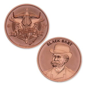 WILD WEST LEGENDS SERIES - BLACK BART - 1OZ - 39MM