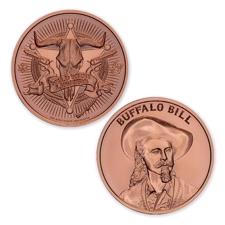 WILD WEST LEGENDS SERIES - BUFFALO BILL - 1OZ - 39MM - Image 1