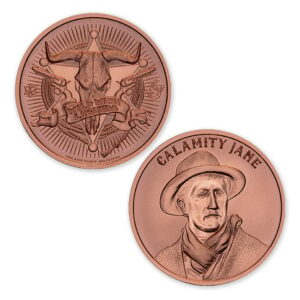 WILD WEST LEGENDS SERIES - CALAMITY JANE - 1OZ - 39MM