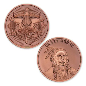 WILD WEST LEGENDS SERIES - CRAZY HORSE - 1OZ - 39MM