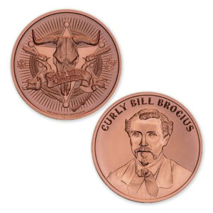 WILD WEST LEGENDS SERIES - CURLY BILL BROCIUS - 1OZ - 39MM
