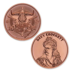 WILD WEST LEGENDS SERIES - DAVY CROCKETT - 1OZ - 39MM