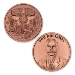 WILD WEST LEGENDS SERIES - DOC HOLLIDAY - 1OZ - 39MM