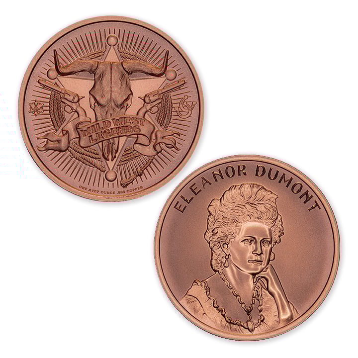 WILD WEST LEGENDS SERIES - ELEANOR DUMONT - 1OZ - 39MM - Image 1