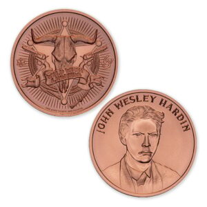 WILD WEST LEGENDS SERIES - JOHN WESLEY HARDIN - 1OZ - 39MM