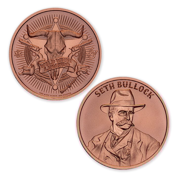 WILD WEST LEGENDS SERIES - SETH BULLOCK - 1OZ - 39MM - Image 1
