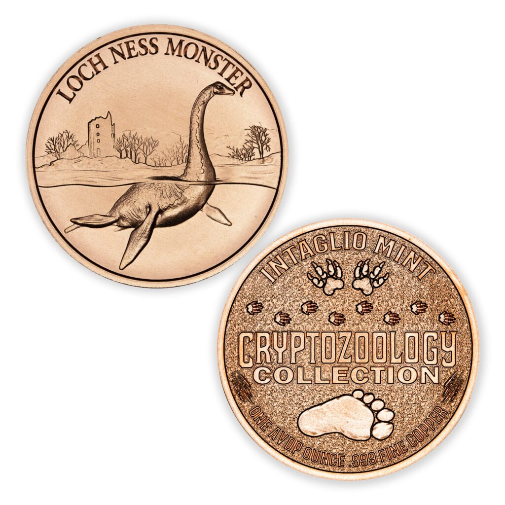 CRYPTOZOOLOGY - LOCH NESS MONSTER - 1OZ - 39MM - CU