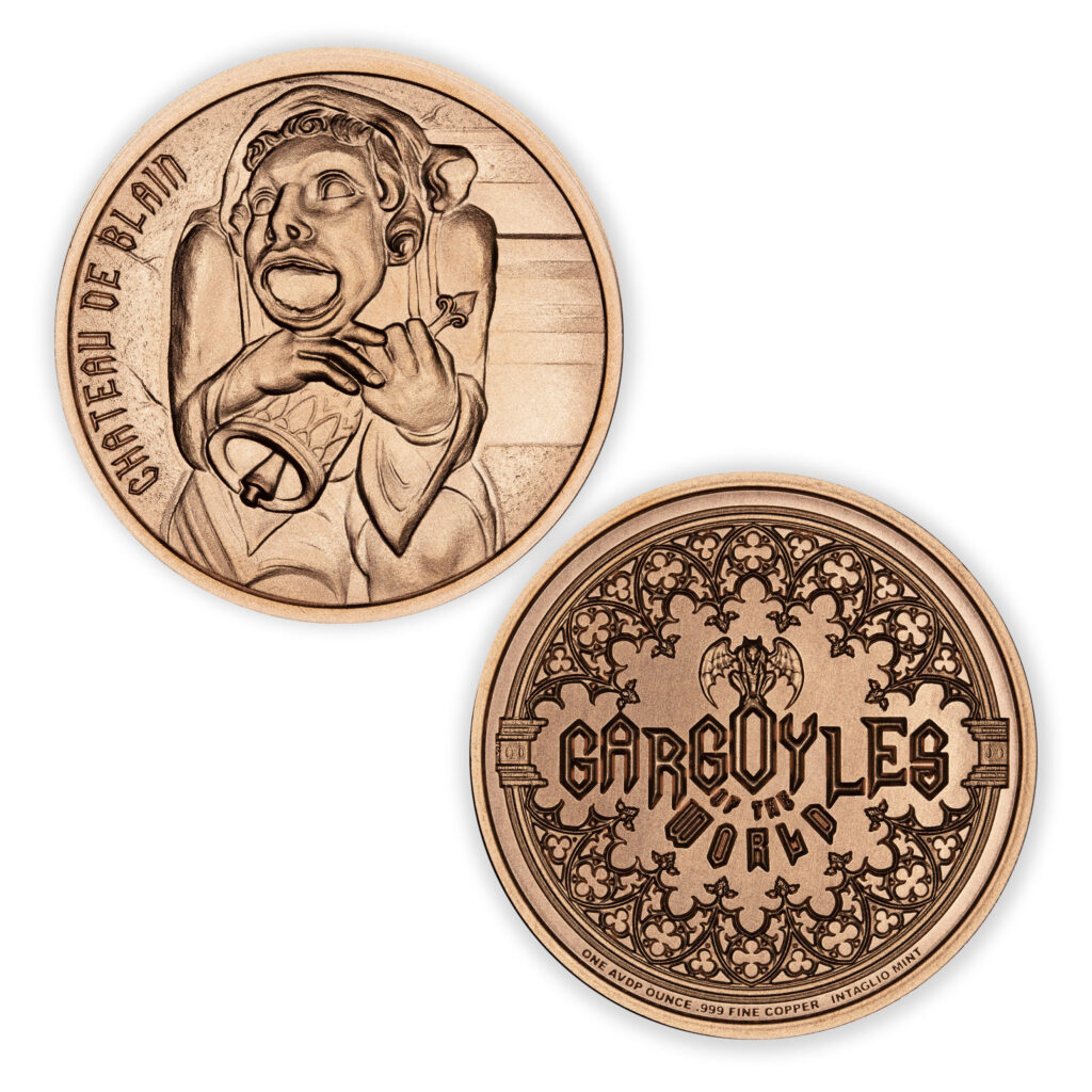 GARGOYLES OF THE WORLD - VII - CHATEAU DE BLAIN - 1OZ - 39MM - CU