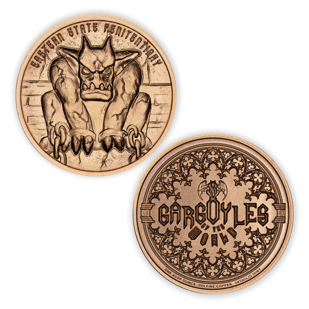 GARGOYLES OF THE WORLD - III - EASTERN STATE PENITENTIARY - 1OZ - 39MM - CU
