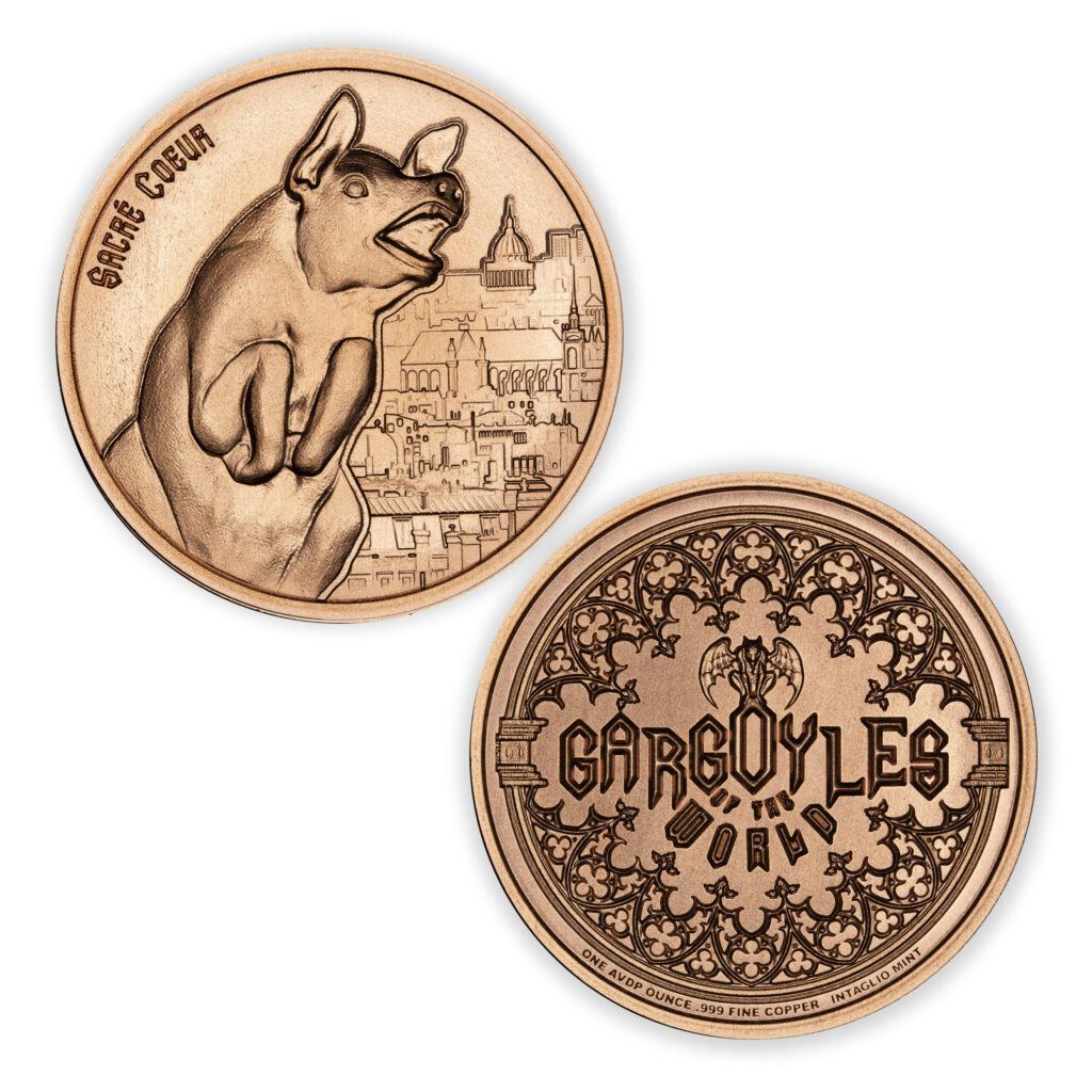 GARGOYLES OF THE WORLD - IV - SACRE-COEUR - 1OZ - 39MM - CU