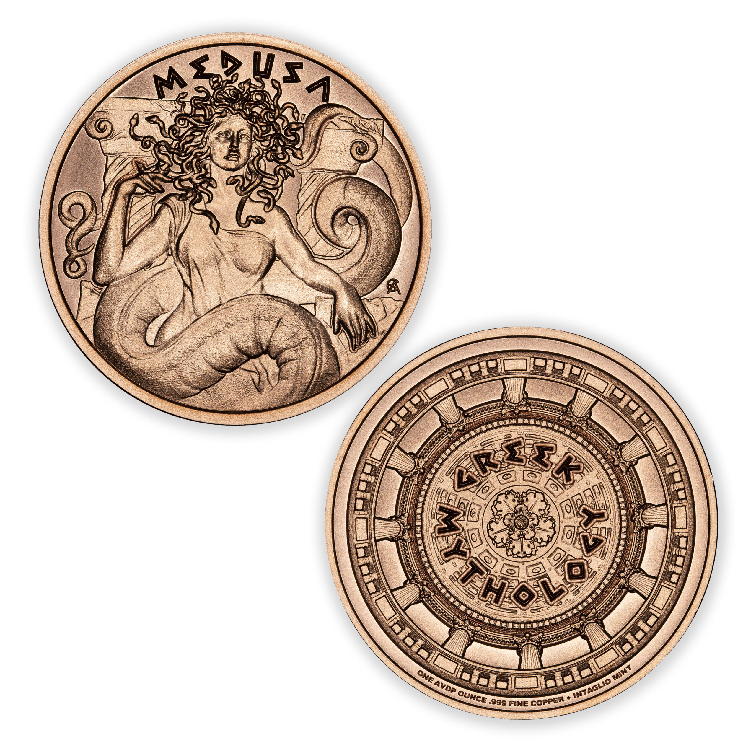 GREEK MYTHOLOGY SERIES - MEDUSA - 1OZ - 39MM - Image 1