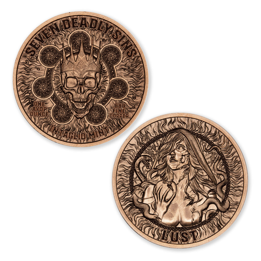 SEVEN DEADLY SINS - LUST - 1OZ - 39MM - CU