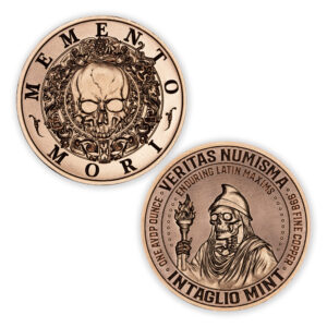 VERITAS NUMISMA SERIES - ENDURING LATIN MAXIMS - MEMENTO MORI - 1OZ - 39MM