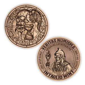VERITAS NUMISMA SERIES - ENDURING LATIN MAXIMS - TEMPUS FUGIT - 1OZ - 39MM