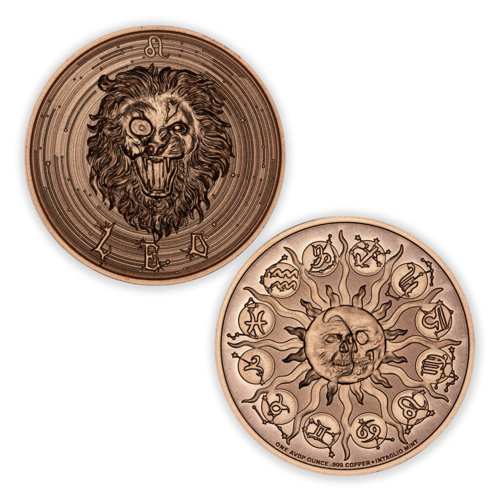 ZOMBIE ZODIAC - LEO - 1OZ - 39MM - CU
