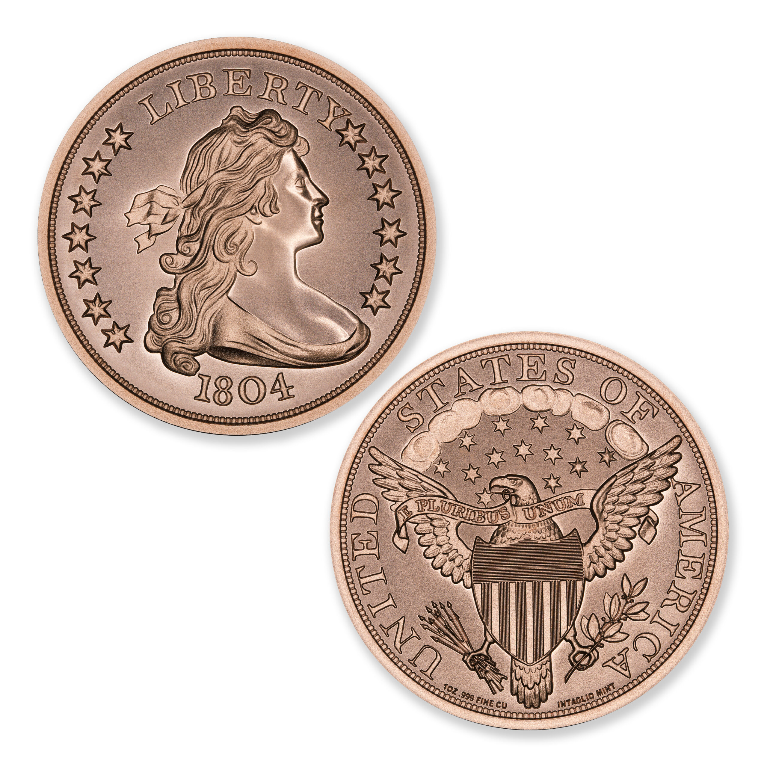 MODERN U.S. COIN TRIBUTES - 1804 DOLLAR - 1OZ - 39MM - Image 1