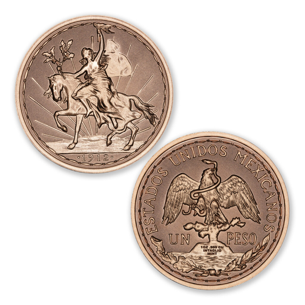 MEXICAN 1912 CABALLITO TRIBUTE - 1OZ - 39MM - CU