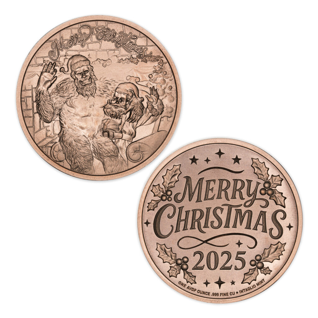 2025 HOLIDAY COLLECTION - BIGFOOT CHRISTMAS - 1OZ - 39MM - CU