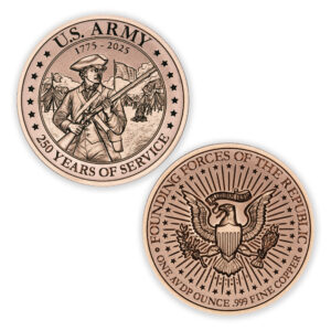 U.S. ARMY - 250 YEAR ANNIVERSARY - 1OZ - 39MM