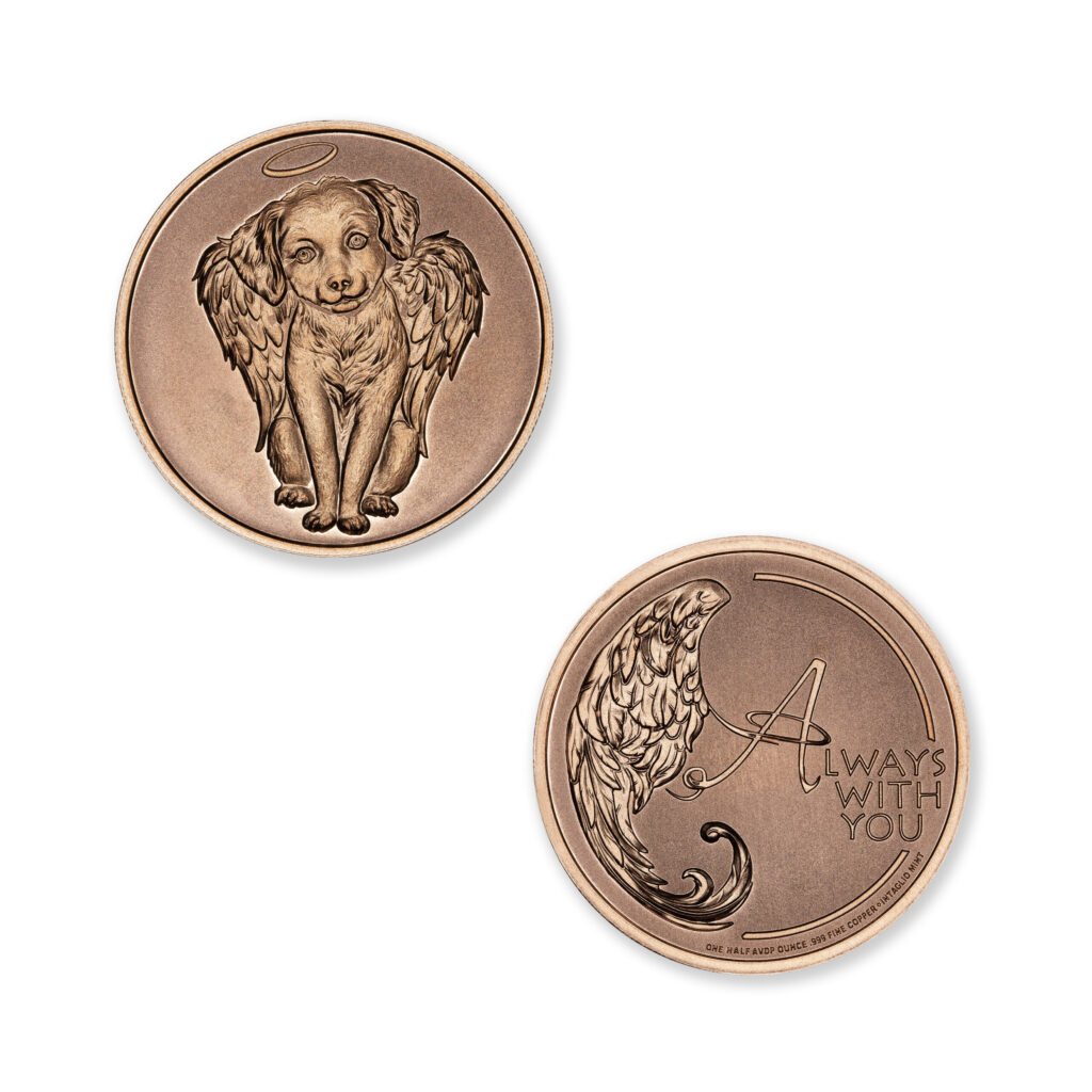 ANGEL IN YOUR POCKET - DOG - 1/2 OZ - 30MM - CU