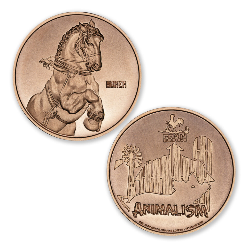 ANIMAL FARM TRIBUTE SERIES - BOXER - 1OZ - 39MM - CU