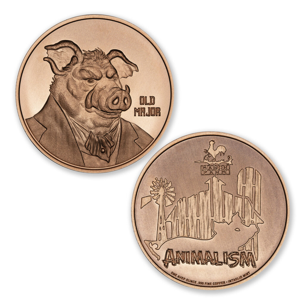 ANIMAL FARM TRIBUTE SERIES - OLD MAJOR - 1OZ - 39MM - CU