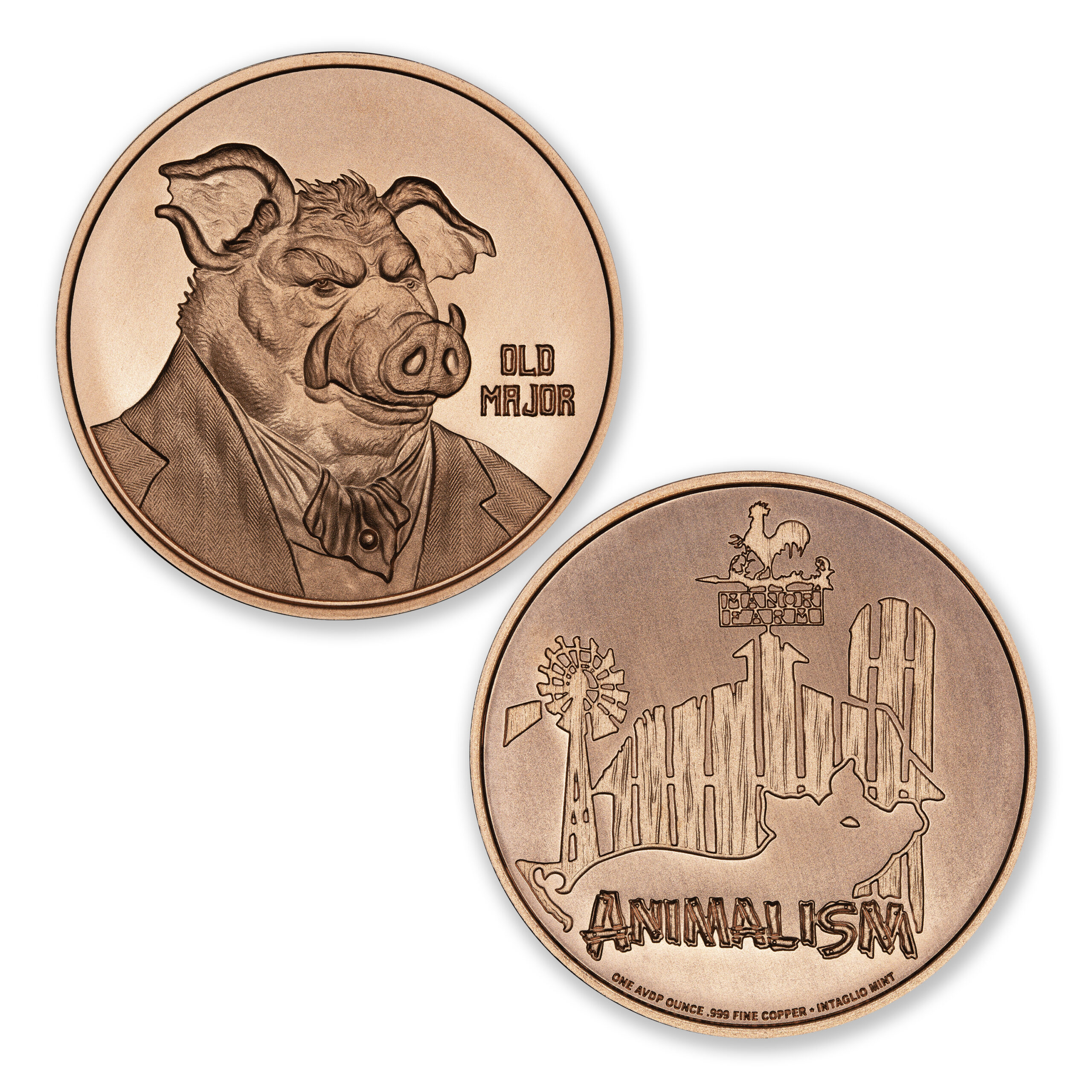 ANIMAL FARM TRIBUTE SERIES - OLD MAJOR - 1OZ - 39MM - Image 1