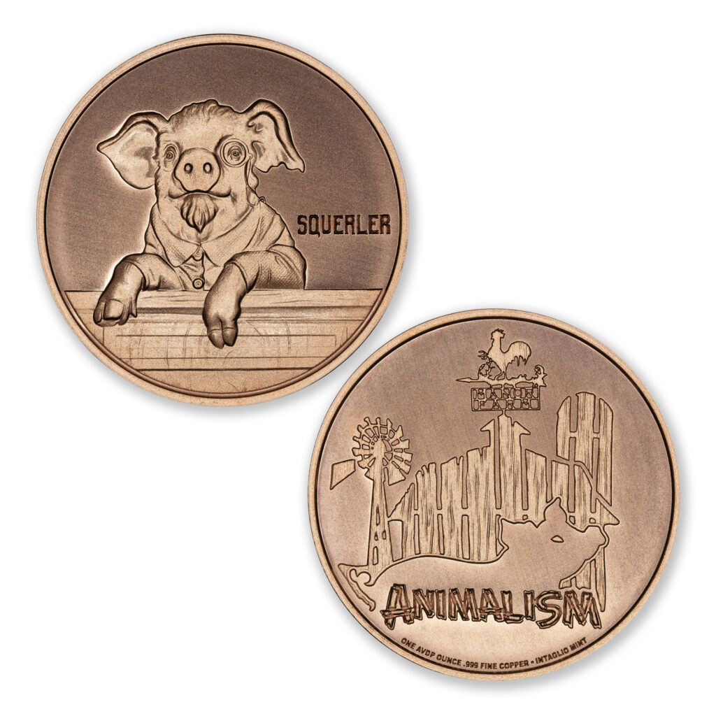 ANIMAL FARM TRIBUTE SERIES - SQUEALER - 1OZ - 39MM - CU