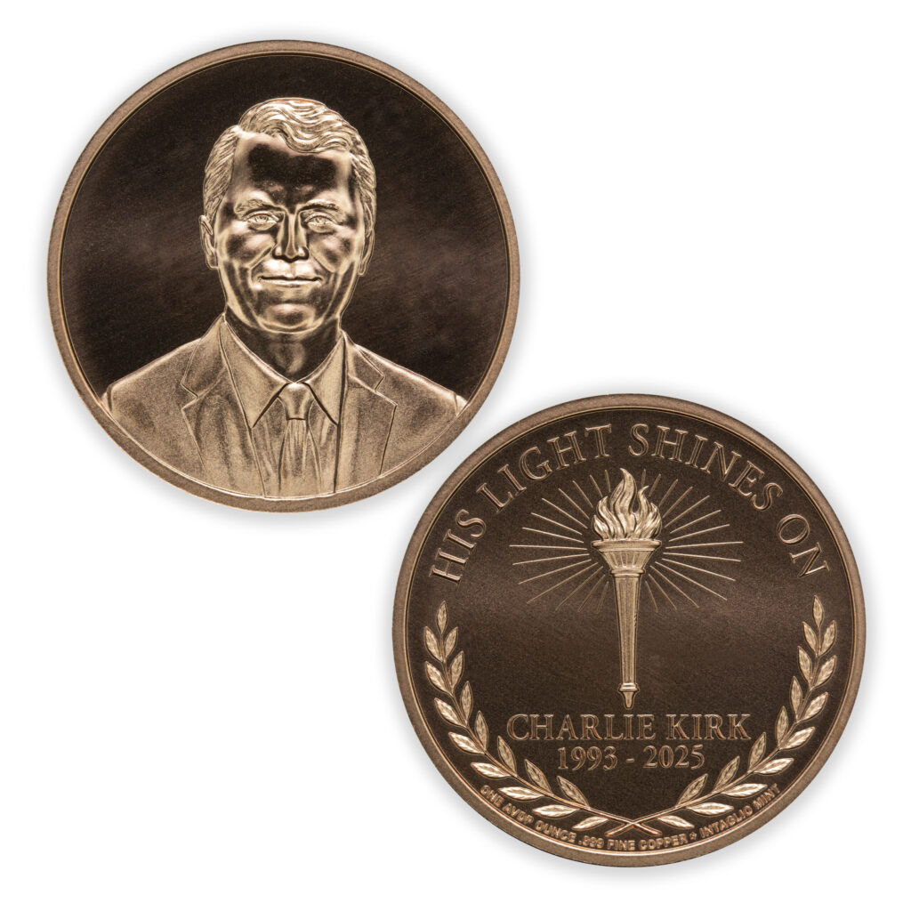 CHARLIE KIRK MEMEORIAL ROUND - 1OZ - 39MM - CU