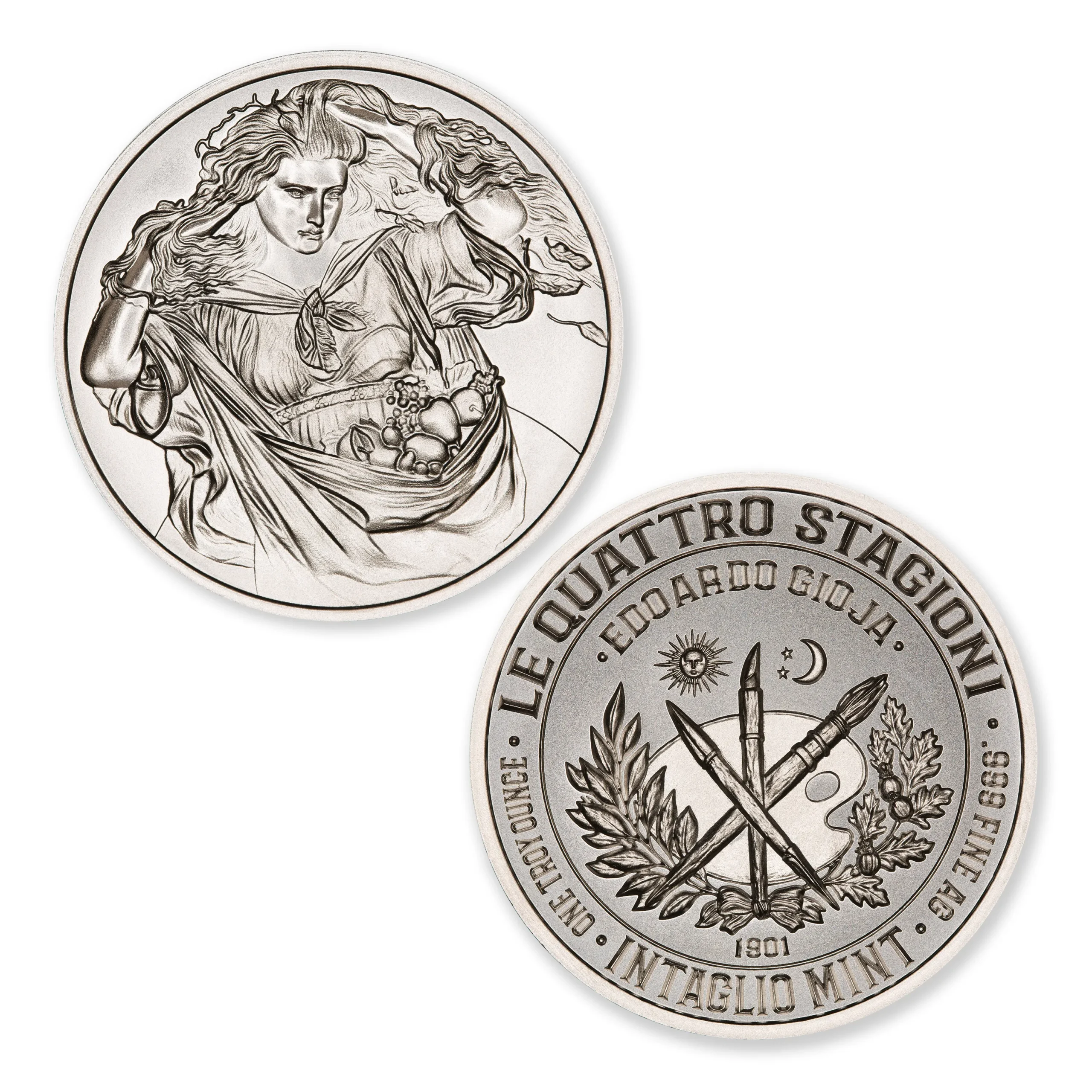 LE QUATTRO STAGIONI (THE FOUR SEASONS) - AUTUMN - 1 TROY OUNCE - 39MM - Image 1